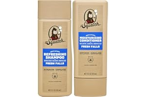 Dr. Squatch Natural Hair Bundle for Men - Healthy, Full Looking Hair - Fresh Falls Shampoo (11 fl oz), Fresh Falls Conditioner (11 fl oz)