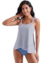 RXRXCOCO Women Tankini Bathing Suits Ruffle High