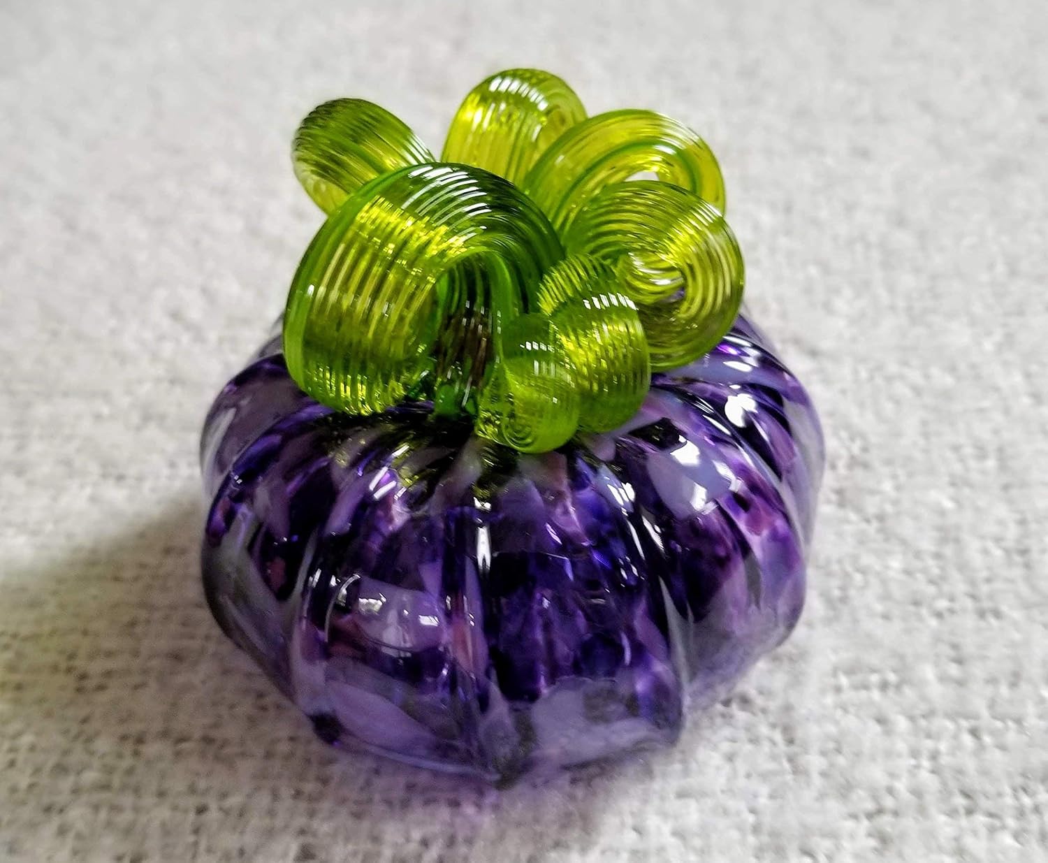 Amazon.com: Glass Pumpkin (Small) - Purple: Handmade