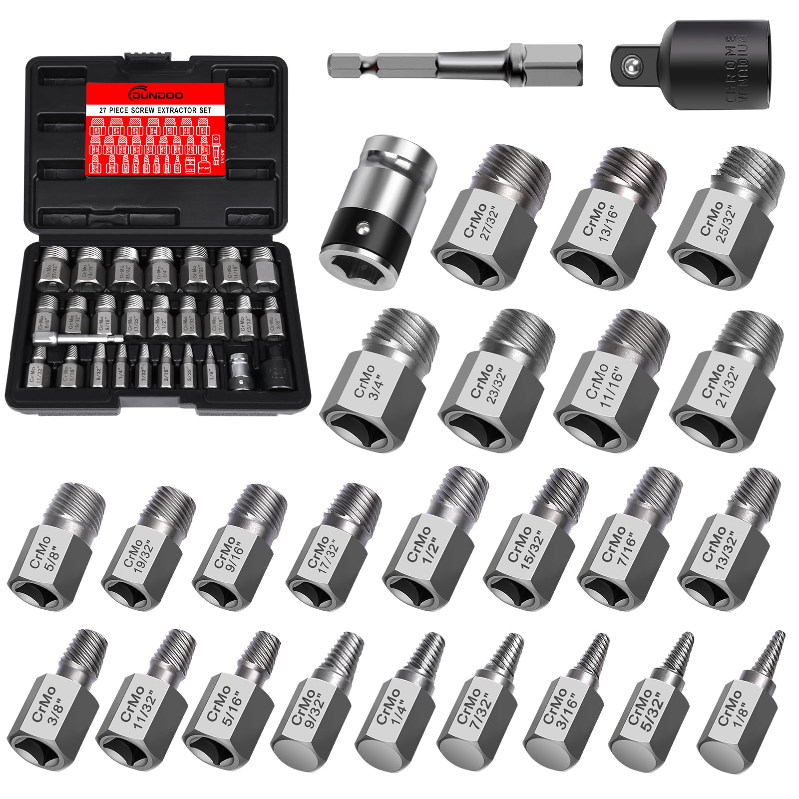 27Pcs Upgrade Screw Extractor Set, Bolt Extractor
