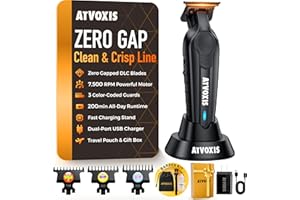 ATVOXIS Hair Trimmer for Men, Trimmers for Barbers, Zero Gapped T Liners Clippers, T Blade Trimmer, Line Up Shape Up Edgers Clippers for Men