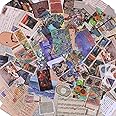 Scrapbook Supplies Pack (200 Pieces) for Art Journaling Bullet Junk Journal Supplies Planners DIY Vintage Stickers Craft Kits Notebook Collage Album Aesthetic Picture Frames (Artistic)