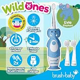 Brush-Baby WildOnes Kids Electric Toothbrush Elephant, 1 Handle, 3 Heads view 2