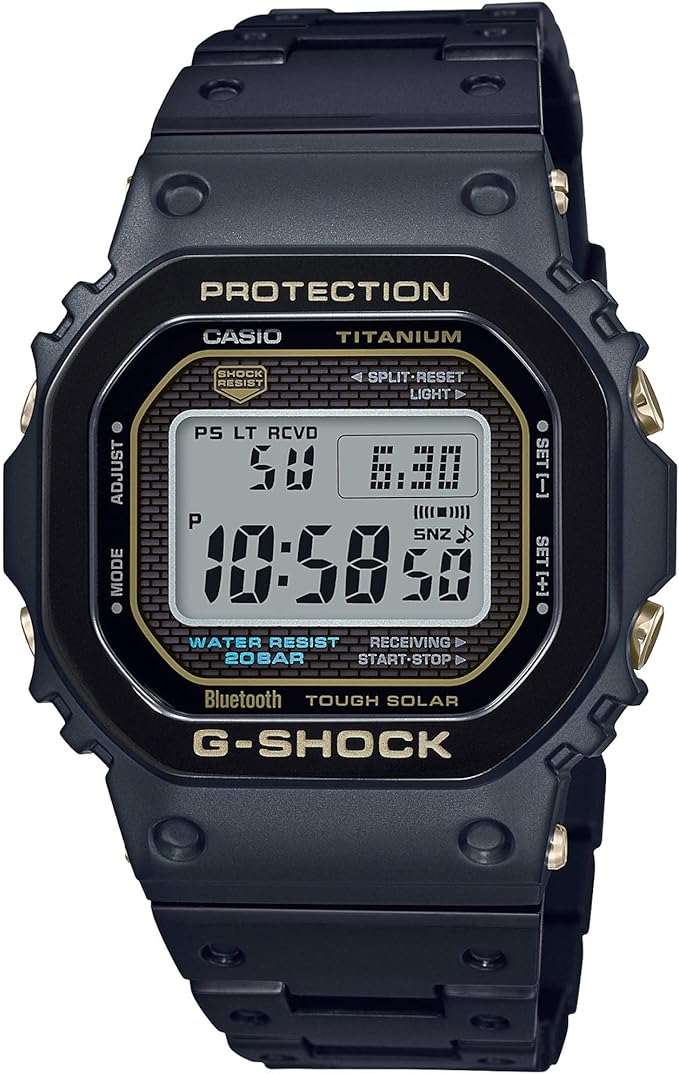 Men's Casio GShock Titanium BlackTone Watch GMWB5000TB1