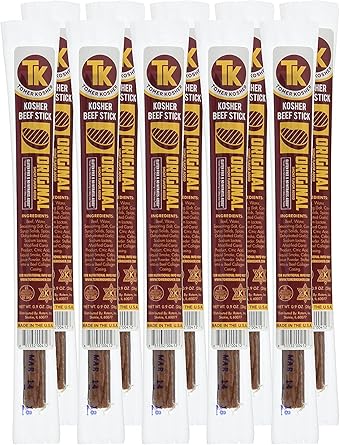 Amazon Com Tomer Kosher Beef Sticks 100 Usa Beef Msg