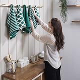 Penguin Home 100% Pure Cotton Tea Towels Set of 5 Green 65 x 45 cm view 6
