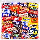 Halloween Candy Bulk Chocolate Variety Pack 5lb - Fun Size Halloween Candy Individually Wrapped - Assorted Chocolate Candy for Trick or Treat, Party Favors, Pi&ntilde;atas, Candy Bowls and Office Snacks