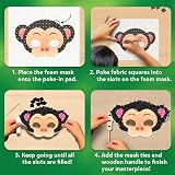 Skillmatics Poke-in Art Animal Masks Mess-Free Craft Kit view 6