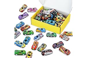 Vileafy 30 Mini Race Cars for Classroom Prizes, Party Favors for Kids 4-8 Years Old, Bulk Small Pull Back Car Toys for Treasure Box, Mini Toys Cars for Kids, Boys and Girls Christmas Stocking Stuffers