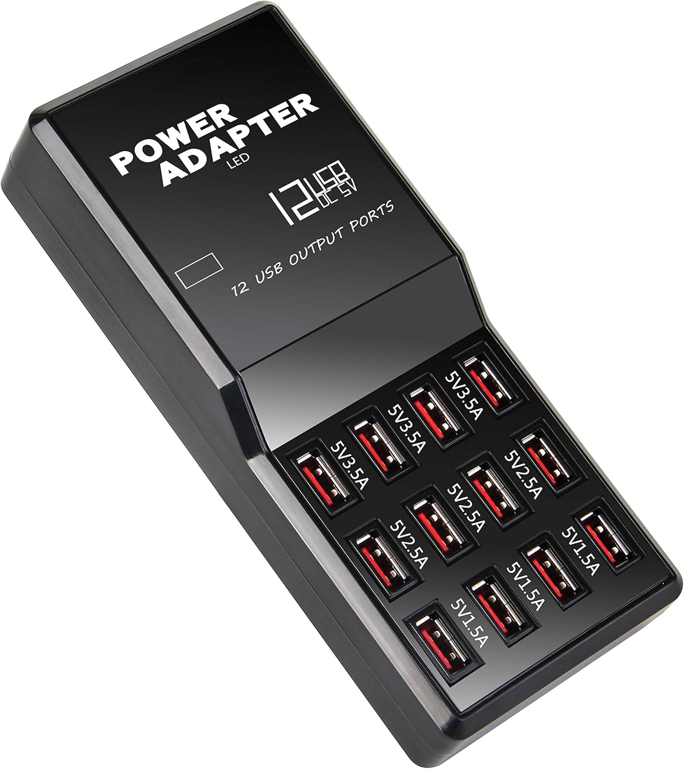 Multi Port USB Charger,12Port 60W/12A Desktop USB Charging