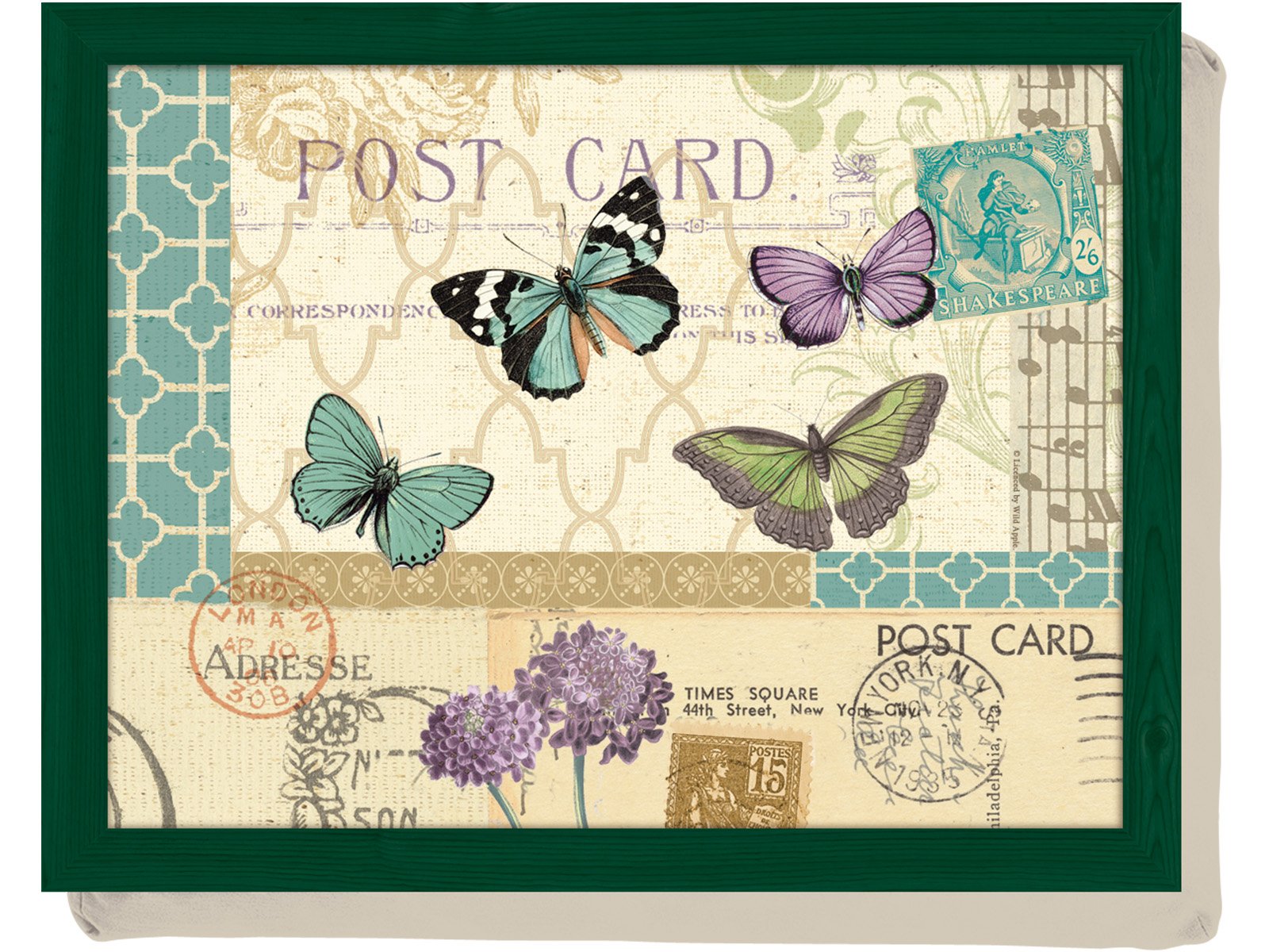 Creative Tops Postcard Lap Tray, Multi-colour, 43.5 x 34 cm (17 Inch x 13 Inch)