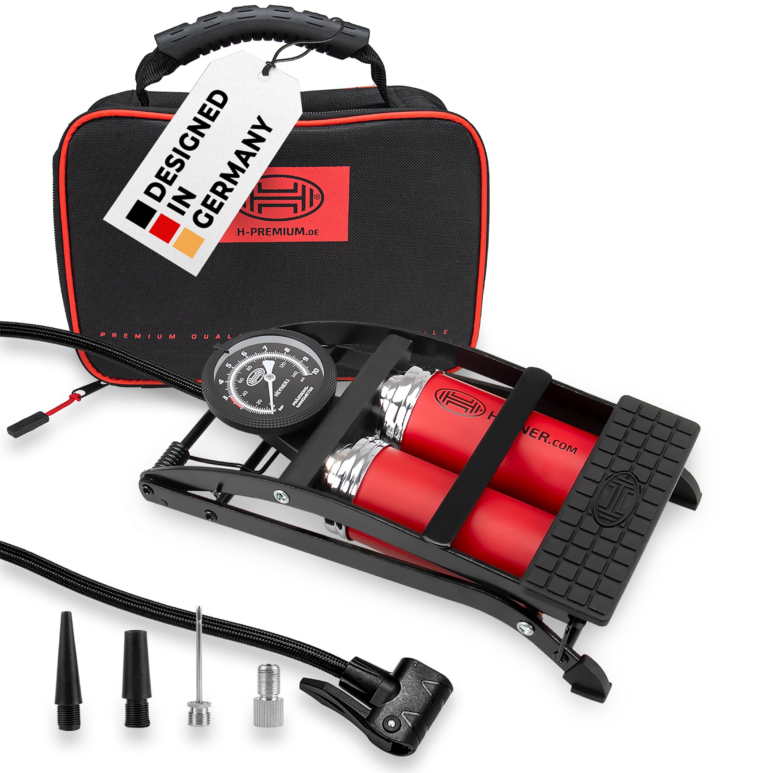 Heyner 22500n Premium Double Foot Pump with Manometer