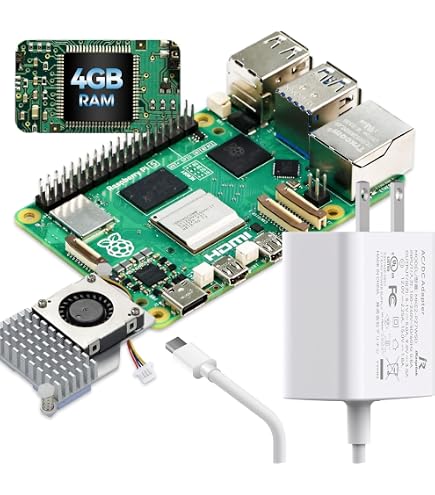Amazon.com: CanaKit Raspberry Pi 5 Essentials Starter Kit with