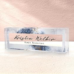 Desk Name Plate Personalized, Custom Name Plate for