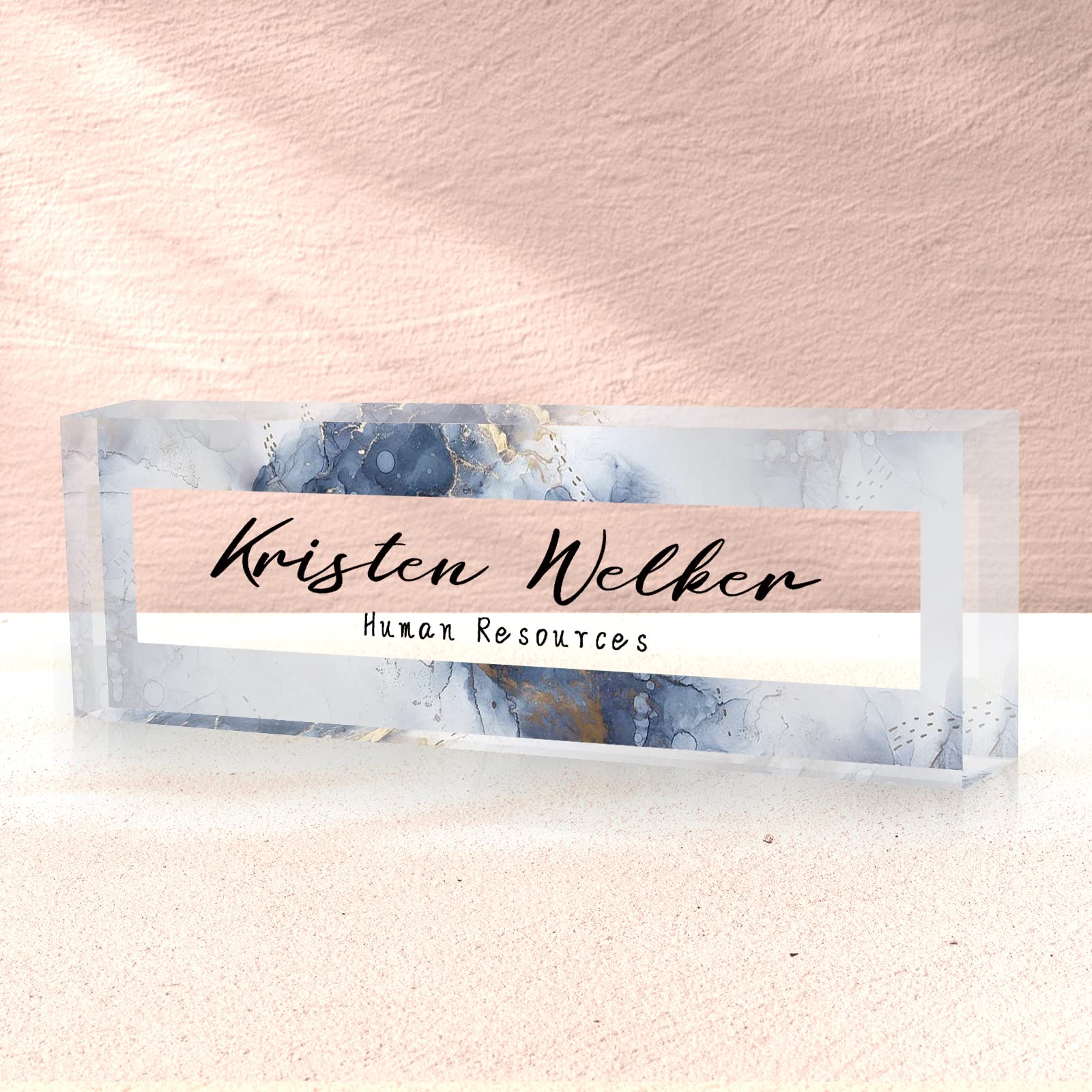 Desk Name Plate Personalized, Custom Name Plate for