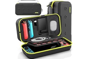 OIVO Switch OLED Carrying Case Compatible with Nintendo Switch & OLED, Portable Switch Travel Carry Case Fit for Joy-Con and 