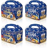 12 Pack Hanukkah Party Favors Boxes Chanukah Candy Goodie Boxes Star Light It up Menorah Gift Treat Boxes for Hanukkah Baby Shower,Birthday Party Decorations