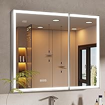 Amazon.com: QueenFun 36x30 Lighted Medicine Cabinet with