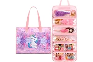 JIANYA Dolls Storage Bag Toys Display Carrying Storage Organizer Clear View Compatible with All Surprise Dolls Small Toy, Cat Dreamy Purple