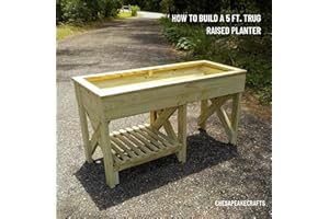 How to Build a 5 ft. Trug Raised Garden Bed: DIY Project Guide with Photos at Every Step! (Woodworking Project Plans)