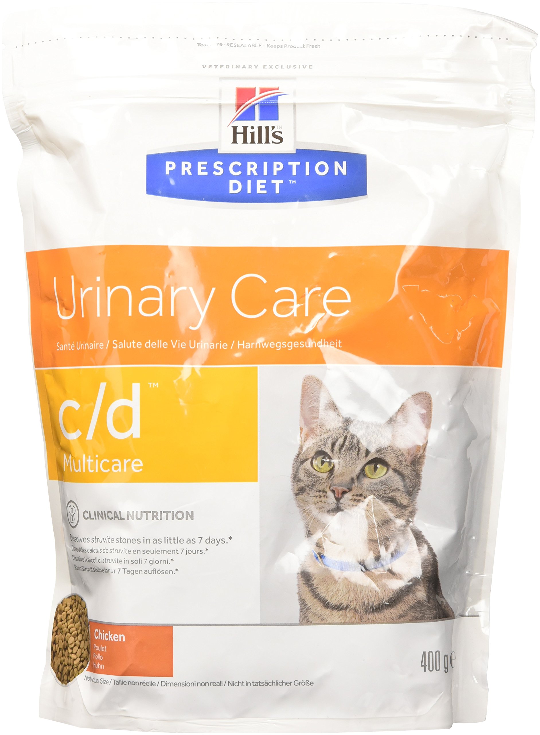 Hill's Feline C/D Chicken Food for Cats – 400 g