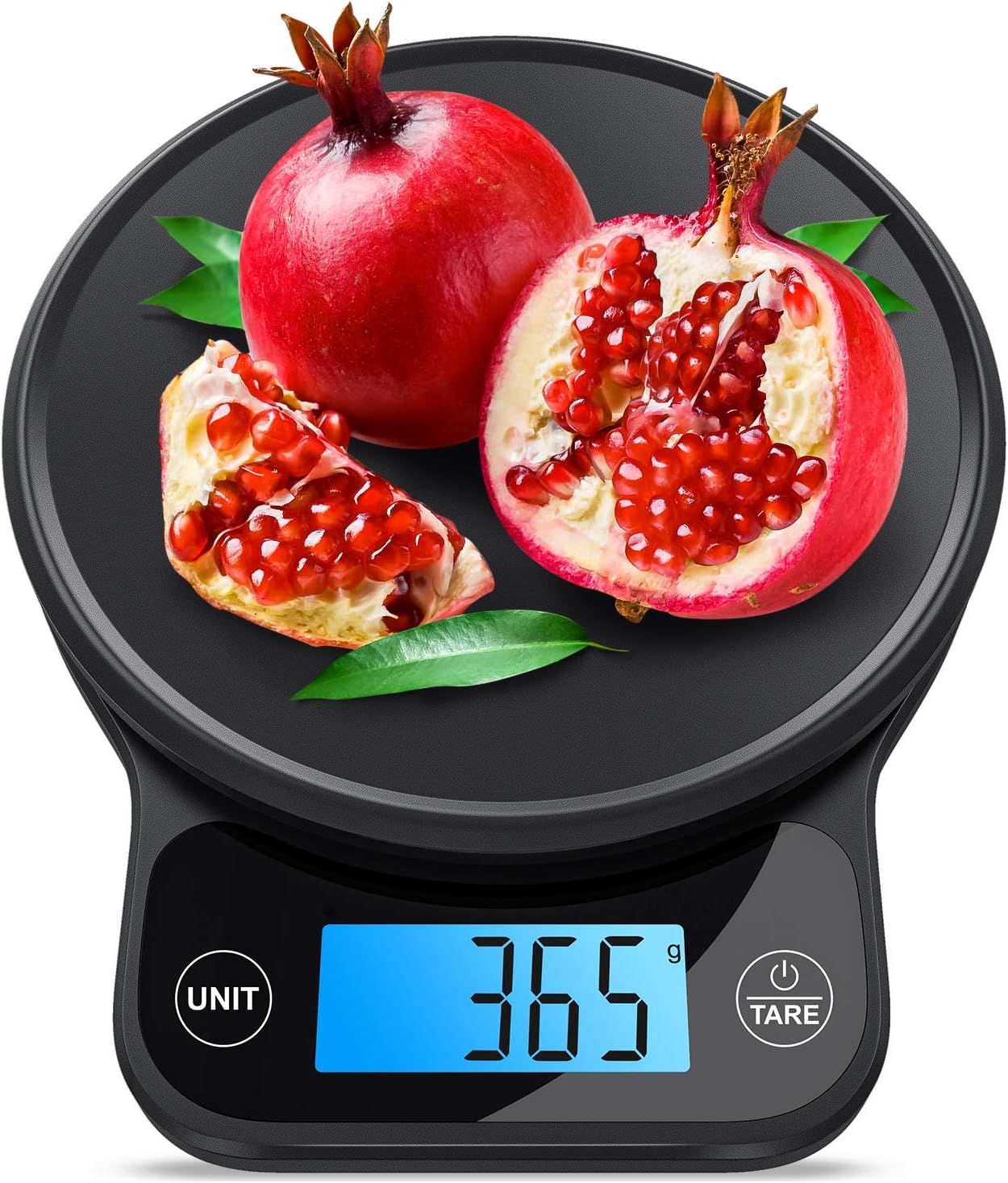 NBPOWER Küchenwaage Digital Professionelle 6 KG Elektronische Waage küchen,Digitalwaage Edelstahl Haushaltswaage mit Tara-Funktion und großem LCD-Display -wunderbare Präzision auf bis zu 1g