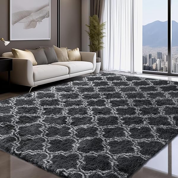 SOUR LEMON AREA RUGS 9X12 LIVING ROOM, LARGE AREA RUG SHAG SHAGGY CARPET SOFT PLUSH FURRY BEDSIDE RUG, MACHINE WASHABLE AREA RUGS FOR BEDROOM KIDS GIRLS BOYS HOME DECOR ANTI SLIP