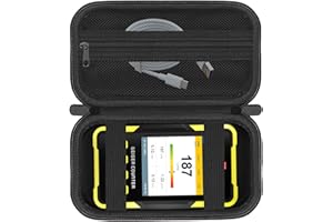 HESPLUS Carrying Case for Nuclear Radiation Detector GQ GMC-800 Geiger Counter, Handheld Beta Gamma X-ray Portable Storage Bag Organizer, Black (CASE ONLY)