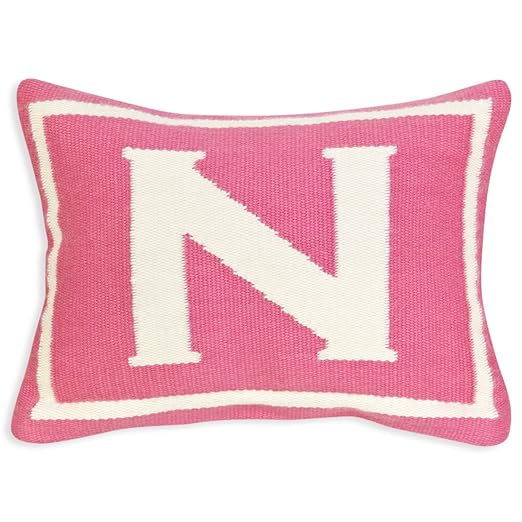 Jonathan Adler Letter Baby Pillow Pink Monogrammed N Amazon Co