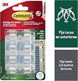 Command 17017AW Outdoor Cable Clamps Hooks Transparent White Strips Pack 8 view 2