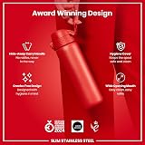 Ion8 Lightweight Stainless Steel Water Bottle 600 ml Red Leak Proof view 7