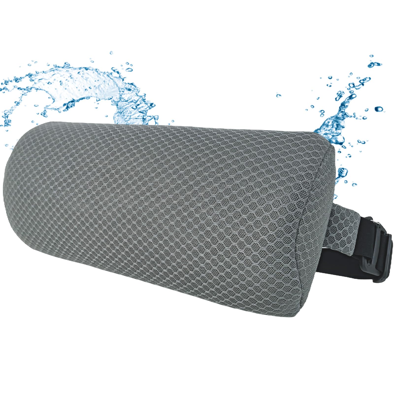 Photo 1 of REEZEIVI 1Pack Headrest Pillow for Patio Chaise Lounge,Chaise Lounge Pillows Outdoor 3D air mesh with Elastic Band,Quick Drying and Washable Spa Pillow for Recliner,Beach Chair,Office Chair Gray