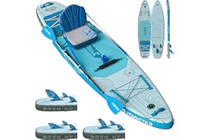iTAOSTAR Adventure 12’×35"/39" Extra Wide Paddle Board, One-Stop Premium SUP Board Accessories, Tailored 5 Fins, Stable Inflatable Stand Up Paddle Boards for Youth/Adults of All Skill Levels