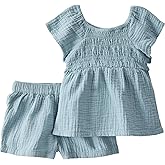 little planet by carter's unisex-baby 2-piece Shorts Set Made With Organic Cotton