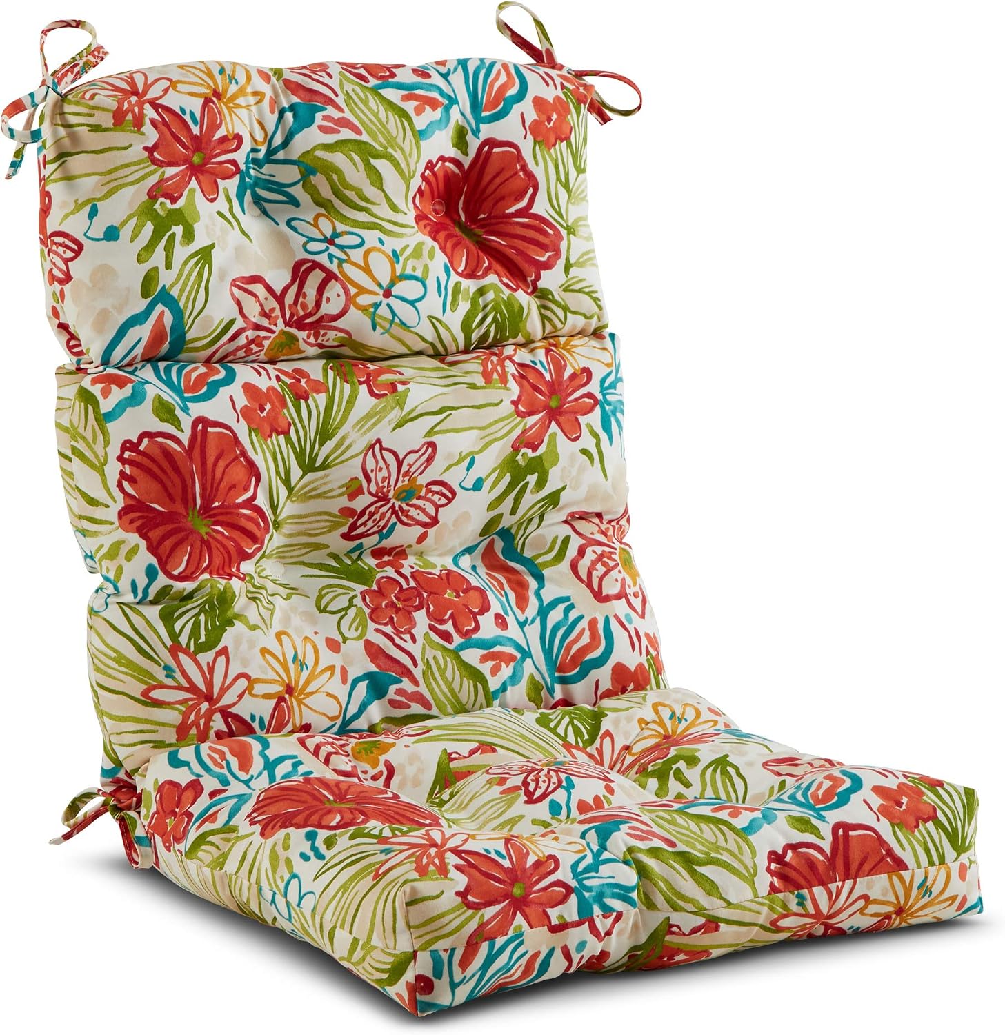 Amazon Com Greendale Home Fashions Az4809 Breeze Garden Floral 44 X 22 Outdoor Seat Back Chair Cushion Garden Outdoor