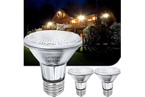 Lachesan PAR20 Flood 39W 120V 480 Lumens Flood Light Bulbs, 2 Pcs PAR20 Range Hood Light Bulb with Dimmable E26 Base, Dimmable 2800K Warm White, Long Lasting for Indoor Spotlight, Range Hood, Recessed