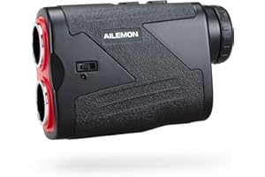 AILEMON Laser Rechargeable Golf/Hunting Range Finder 1000/1200 Yards 6X Magnification USB Charging Laser Rangefinder
