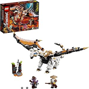 LEGO NINJAGO Wu&rsquo;s Battle Dragon 71718 Ninja Battle Set Building Kit Featuring Buildable Figures, New 2020 (321 Pieces)