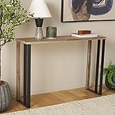 SAFAVIEH Home Collection Carlino Light Brown & Black Open Frame Console Table