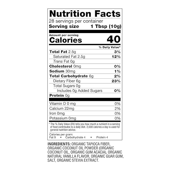 BETTERBODY FOODS ORGANIC KETO CREAMER, VANILLA CREAMER, DAIRY-FREE, GLUTEN-FREE, 10 OZ, WHITE, 1 COUNT