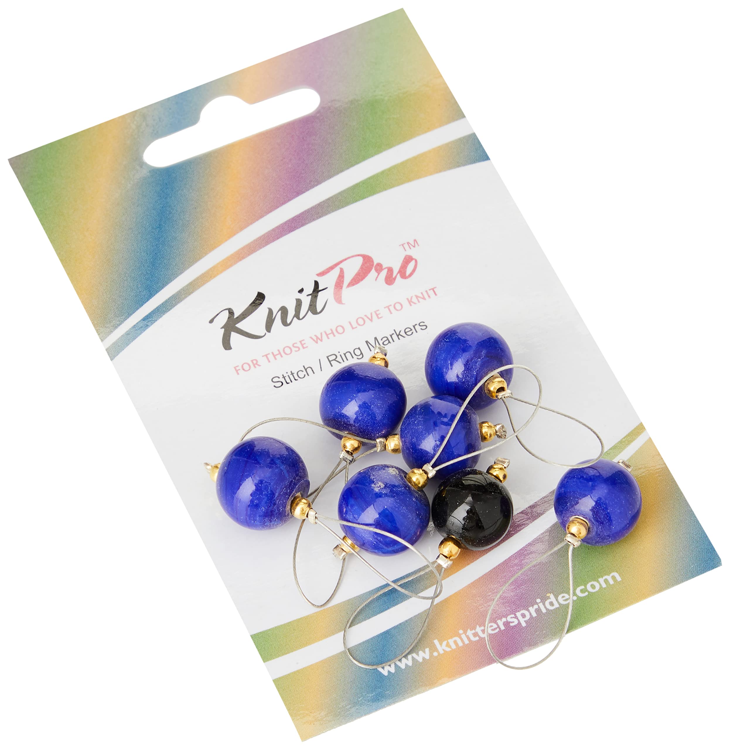 KnitPro KP10933 Zooni: Bead Stitch Markers: Bluebell