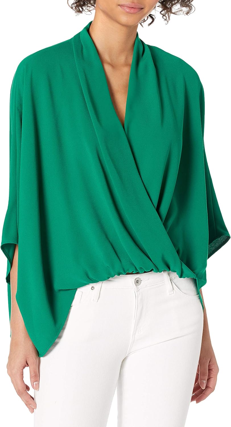 Trina Turk Women's Twist Front Top at Amazon Women’s Clothing store