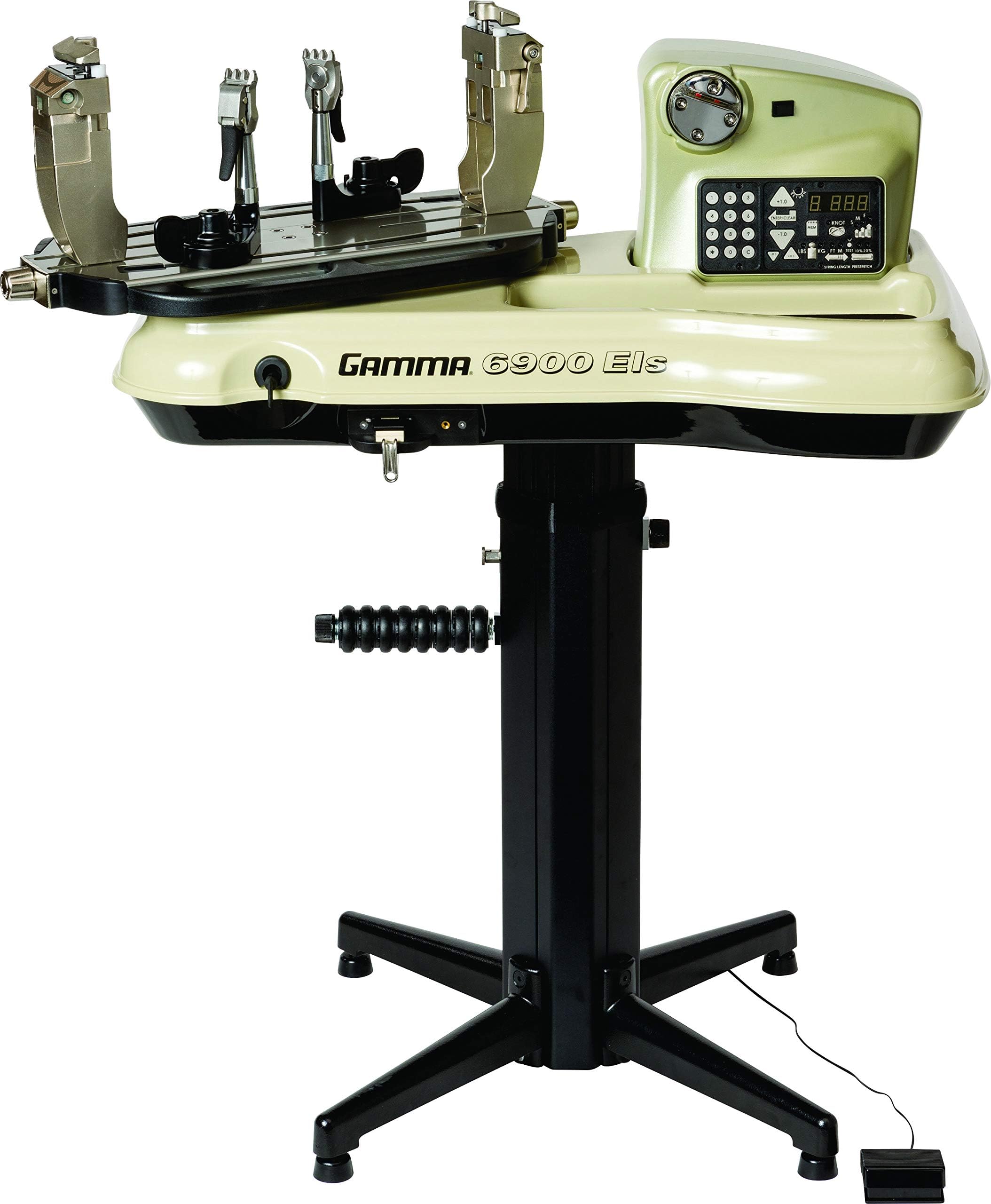 Gamma Professional Tennis Racquet Stringing Machine: Standing Racket String Machine, Tools and Accessories Included – Tennis, Squash, Badminton, 2pt or 6pt