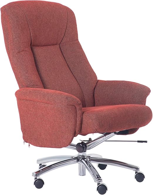 Amazon Com Futuro Hogar Executive Office Chair Adjustable High Back Lumbar Support Chair Rolling Swivel Reclining Chair With Casters Computer Desk Chair Modern Gaming Chair Chenille Red Kitchen Dining