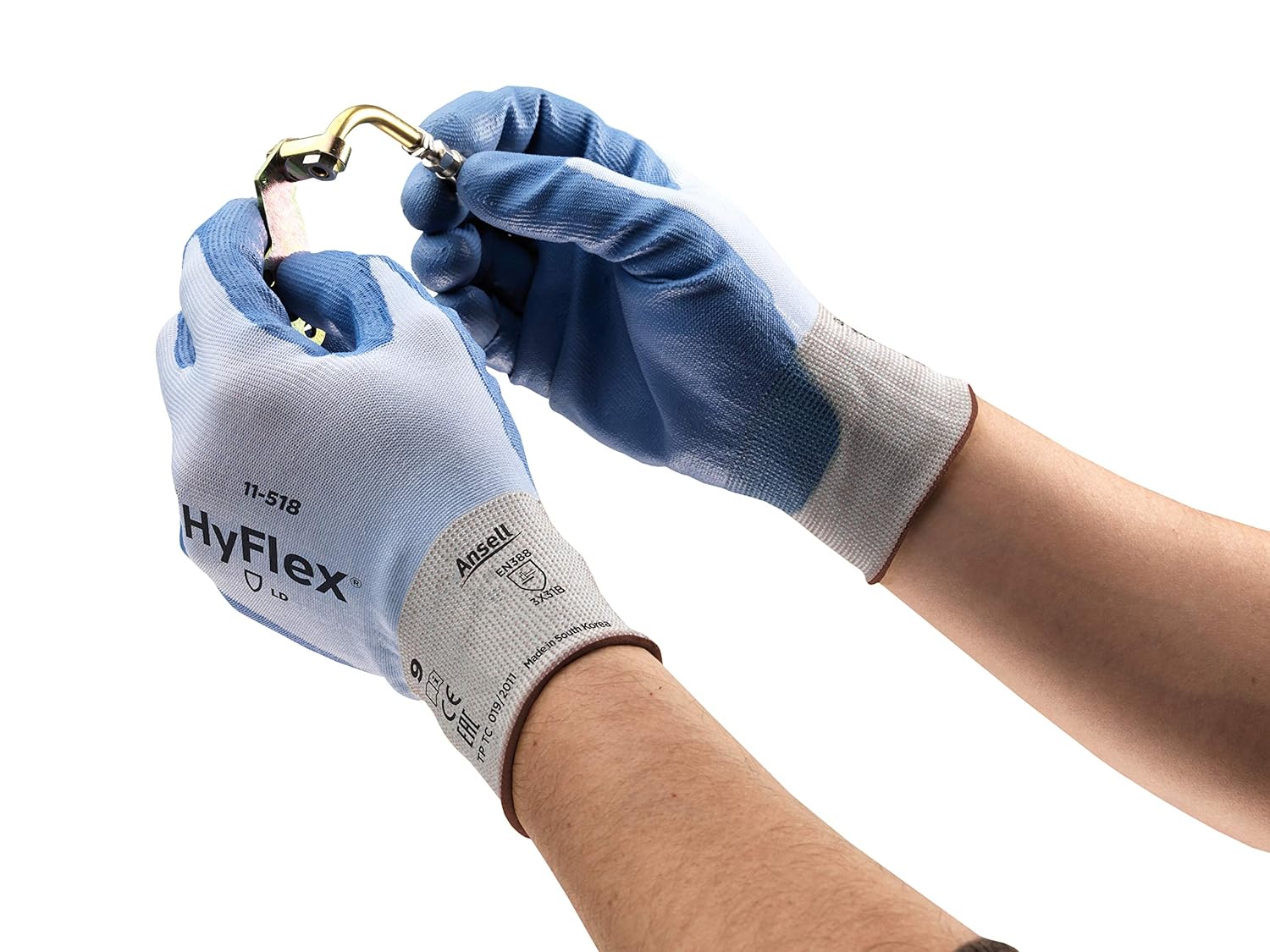 Ansell HyFlex 11-518 Cut Resistant Gloves, Mechanical Protection, Light Weight Protective Glove, Industrial PPE, Reusable - Image 4
