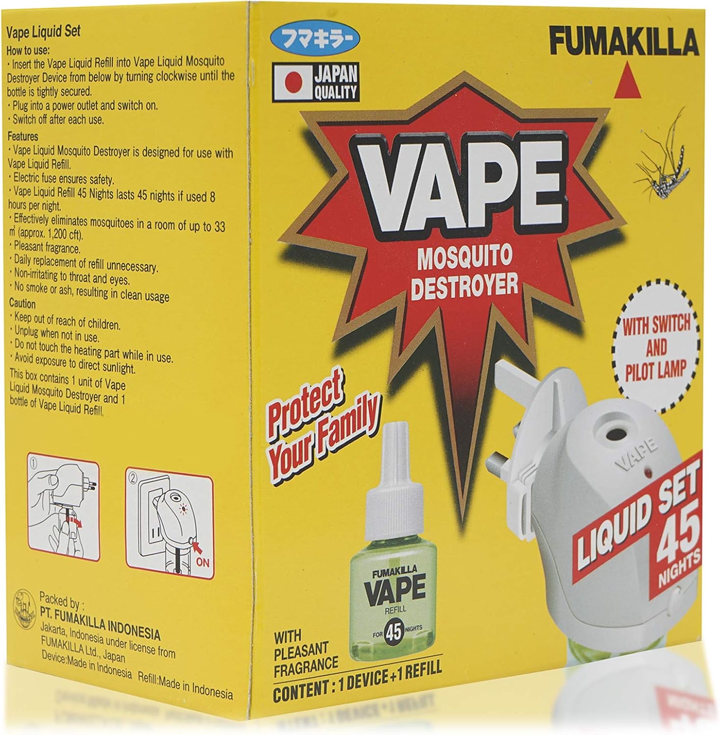 Fumakilla Vape Mosquito Destroyer with Liquid Refill Buy Online at