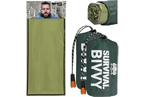Monterra Emergency Survival Bivvy, Sleeping Bag, Hiking Essentials, Bivy Sack, Outdoor Gear and Equipment, Camping Accessories.