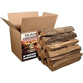 Firewood Central Kiln-Dried PA Hickory &ndash; 16&rdquo; Splits (Approx. 38 lb) &ndash; Long Burn, Smoking Wood for Cooking, Grills &amp; Fire Pits &ndash; Easy Light, Low Smoke, USA-Sourced