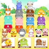 Joyreal Farm Animals Toys Toddler Montessori Stacking Educational Plane Travel view 3