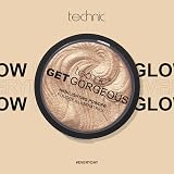 Technic Get Gorgeous Highlighting Powder 24CT Gold Shimmer Face Highlighter view 2